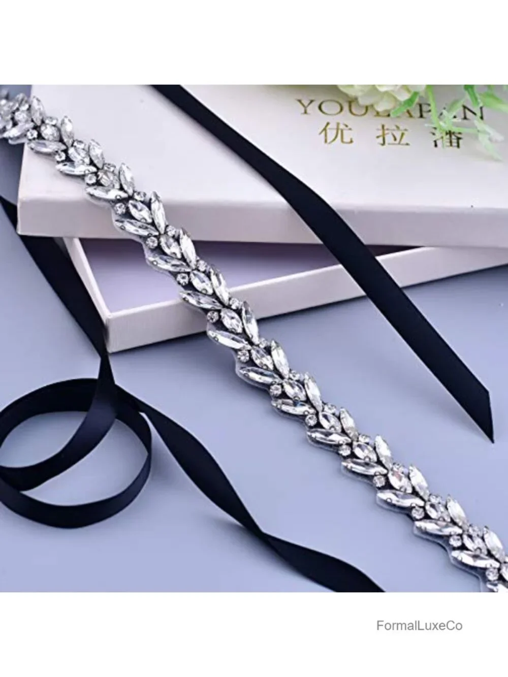 Rhinestone Wedding Belt Sash for Bride Bridesmaid Dress